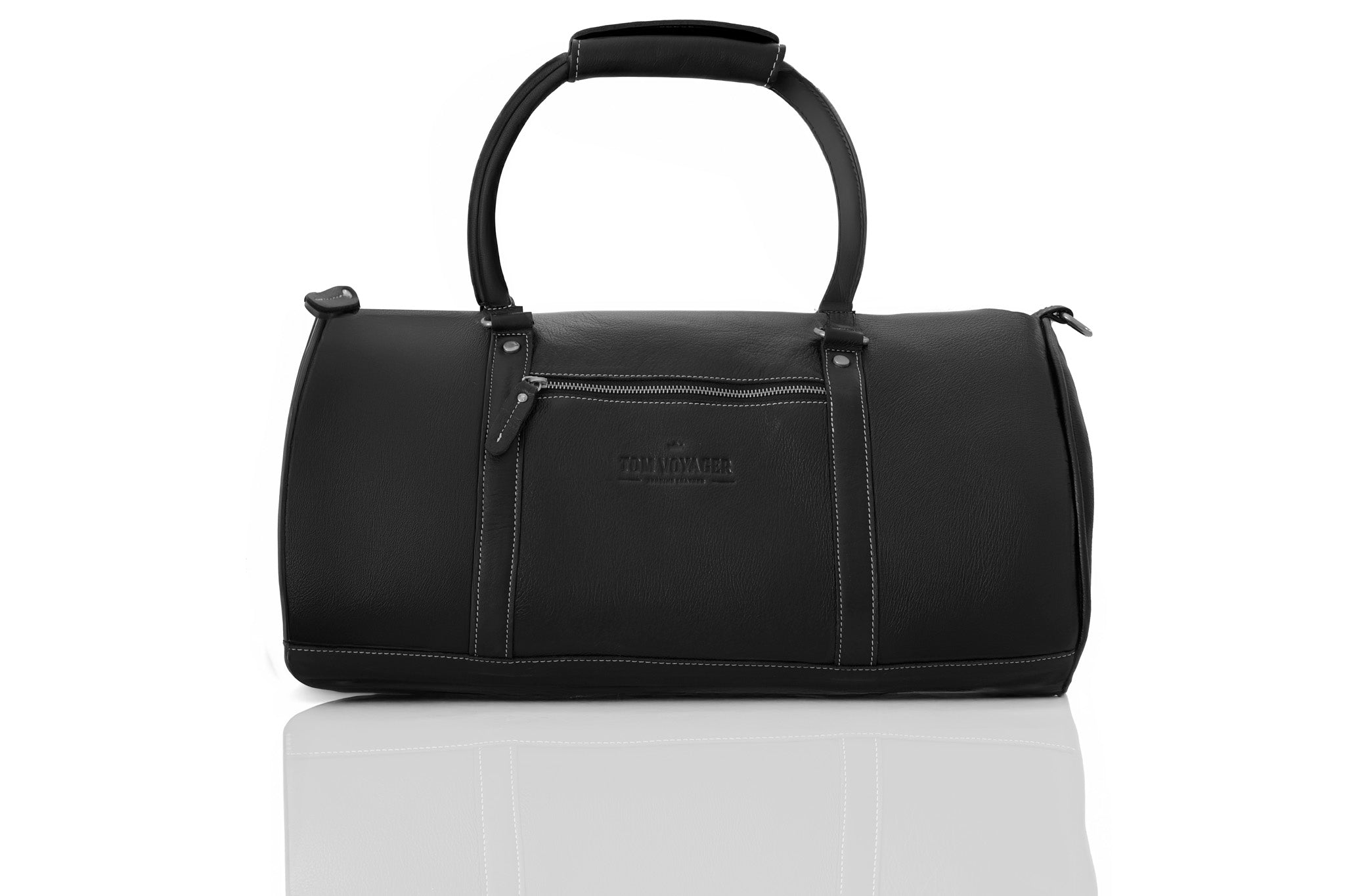 Chapman Leather Travel Bag - Black