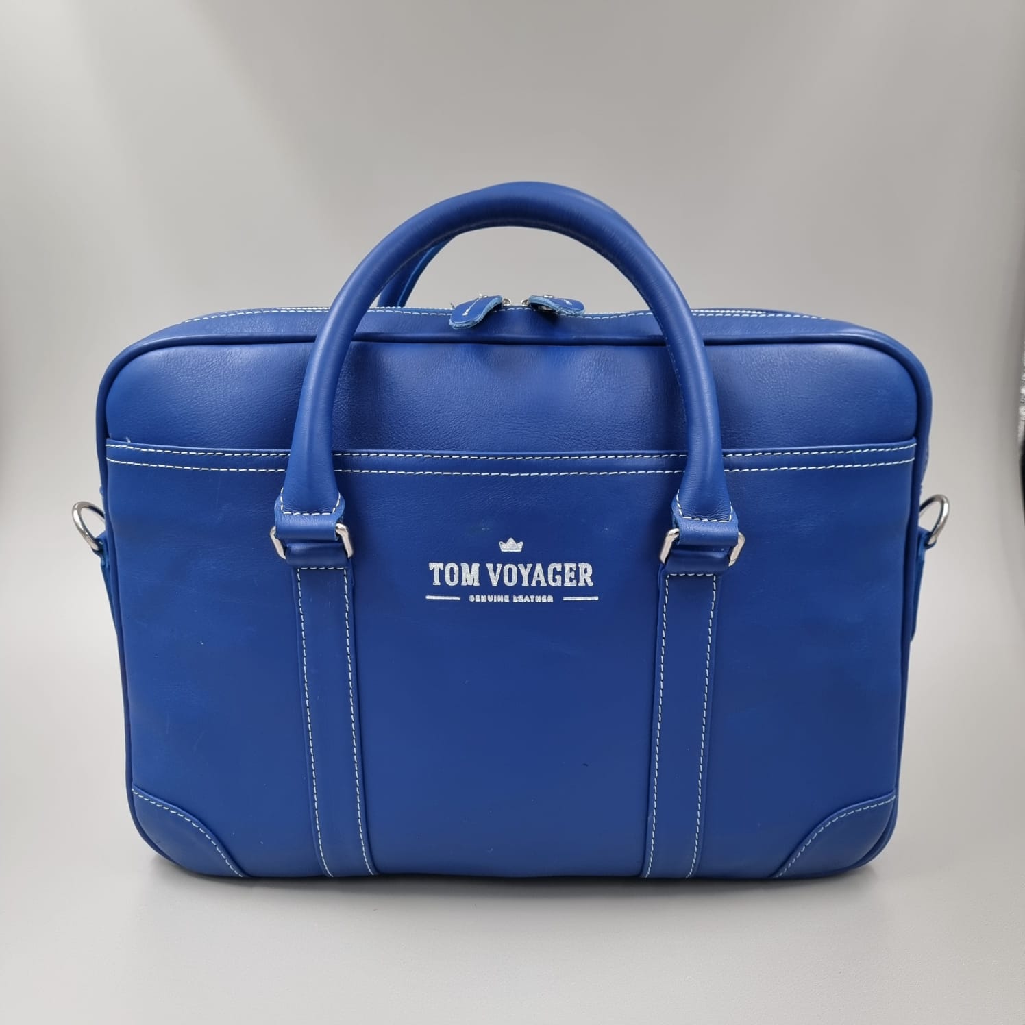 Hayden Leather Bag - Blue