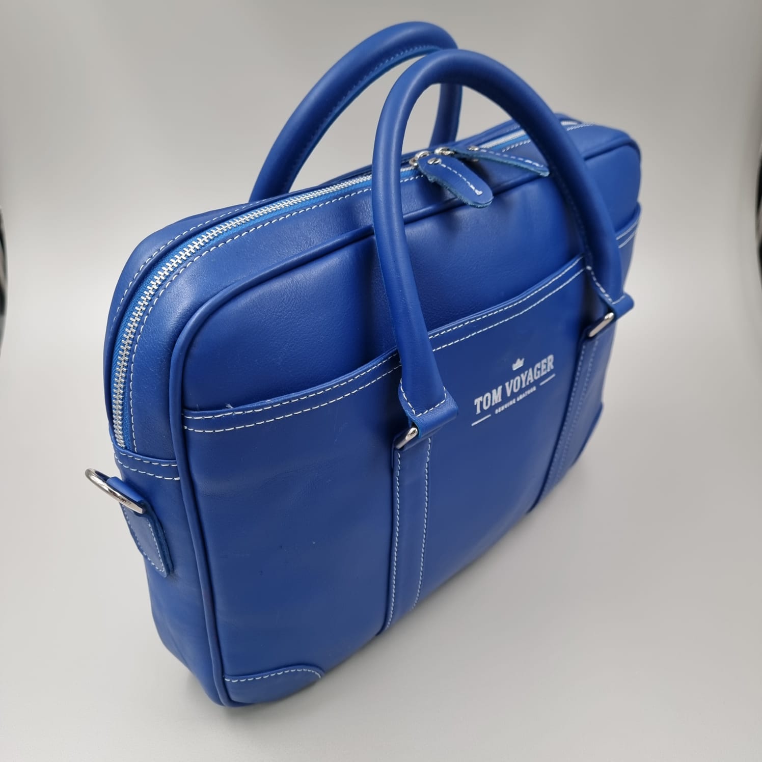 BACKUP - Hayden Messenger Bag aus Leder Dunkelbraun