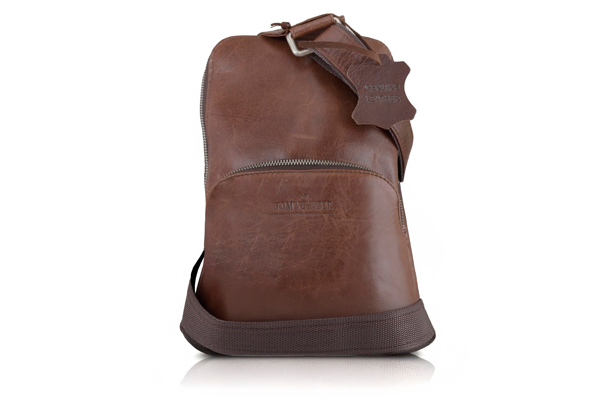 Tom Voyager Sling Bag - Dark Brown